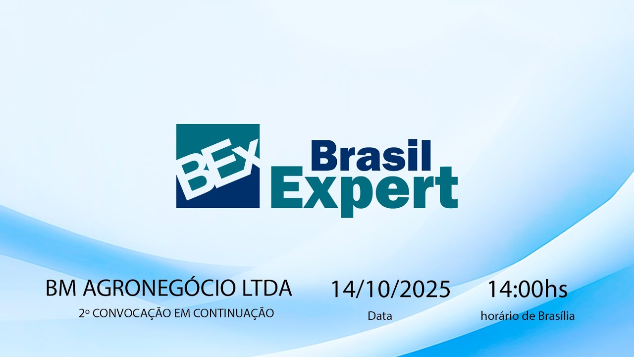 PLATAFORMA BEX - AGC VIRTUAL - BM AGRONEG&Oacute;CIO LTDA 2&ordf; CONVEM CONTINUA&Ccedil;&Atilde;O - 14/10/2025