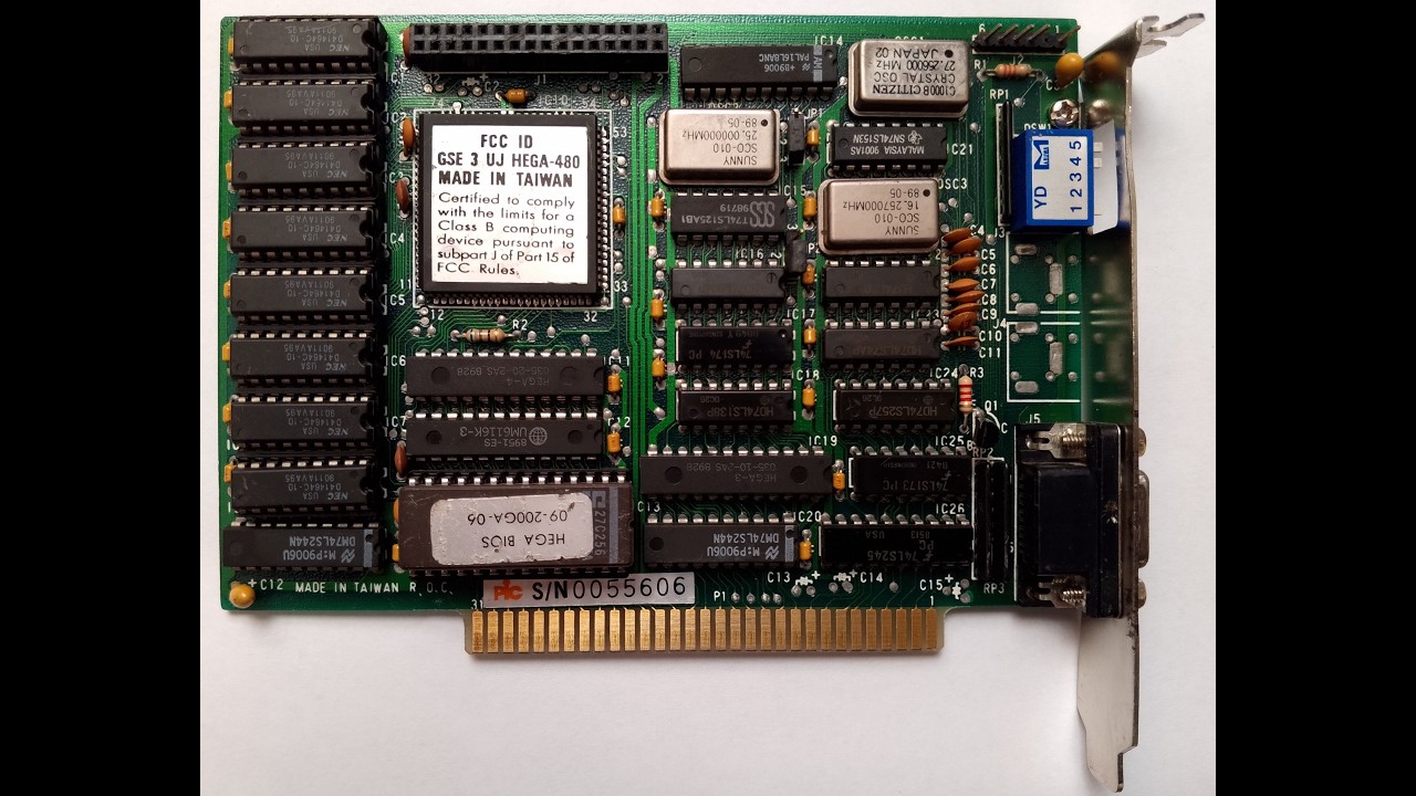 NEC HEGA 480 8 bit 256 kB ISA test