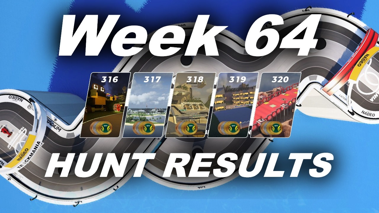 Trackmania Weekly Shorts - Week 64 - Hunt Results (35 minutes on each map)
