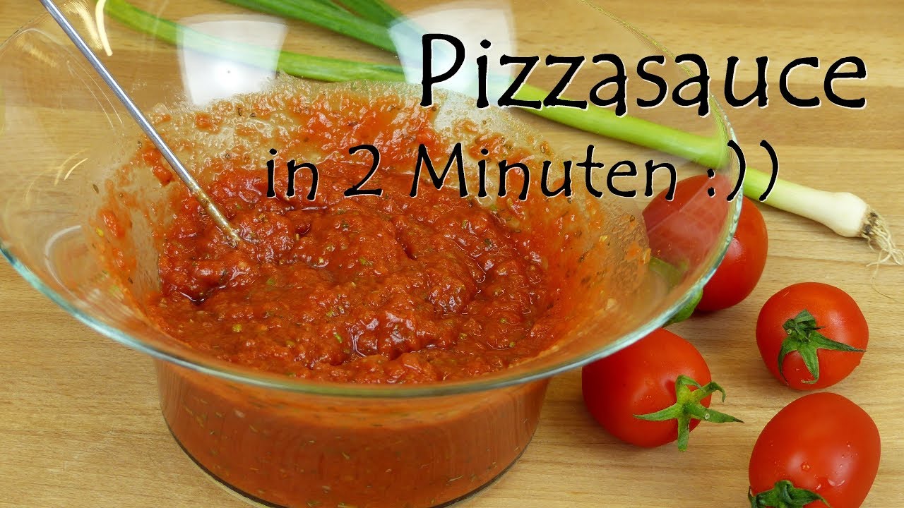 Pizzasauce selber machen in 2 Minuten! | Grundrezept Tomatenso&szlig;e f&uuml;r Pizza | Pizzaso&szlig;e vegan DIY