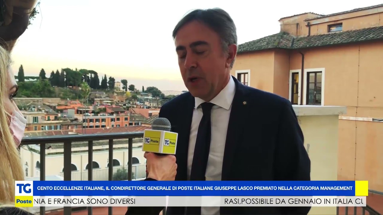 Il Condirettore Generale di Poste Giuseppe Lasco tra le cento eccellenze italiane