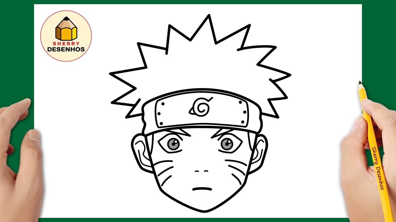 Como desenhar Naruto Uzumaki fácil | Desenho para desenhar | Desenhos felizes