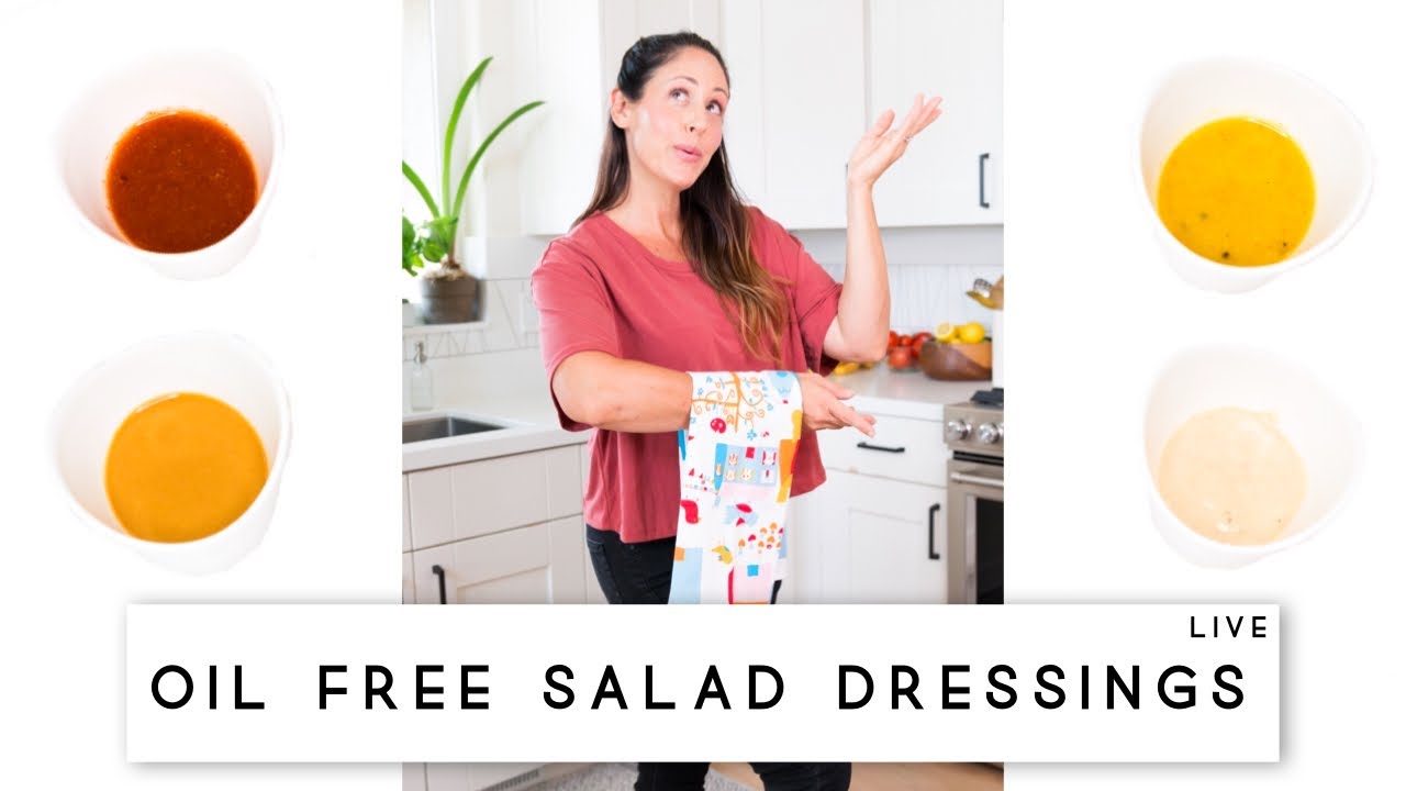 4 EASY VEGAN OIL FREE SALAD DRESSINGS RECIPES - No Equipment Required 👏🏻👏🏻| Vegan Michele