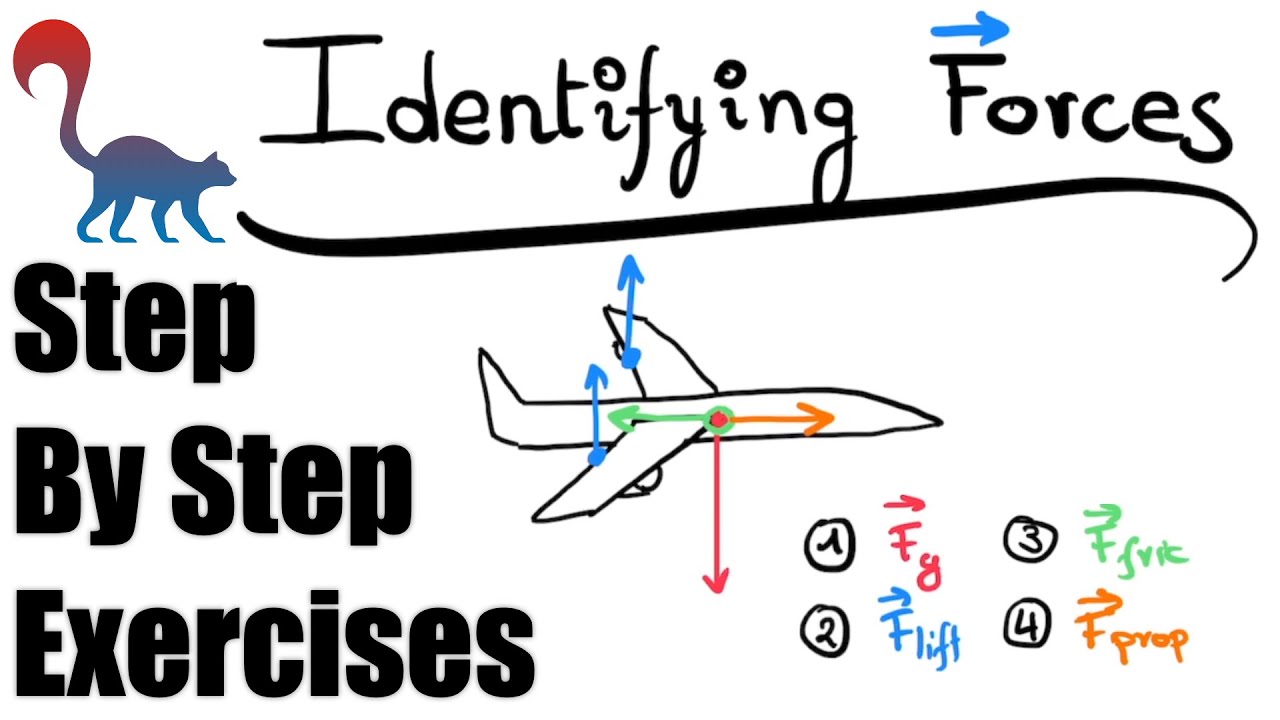 How to identify forces - Newtonian mechanics (6 exercises)
