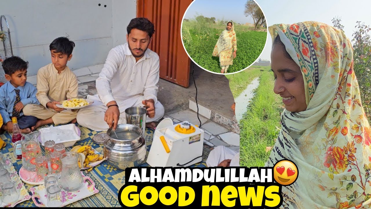 Alhamdulillah Good News 😍 | Sehri Se Iftari Tak ❤️ | Pure Village Ramzan Routine |Village Sehri 🌄