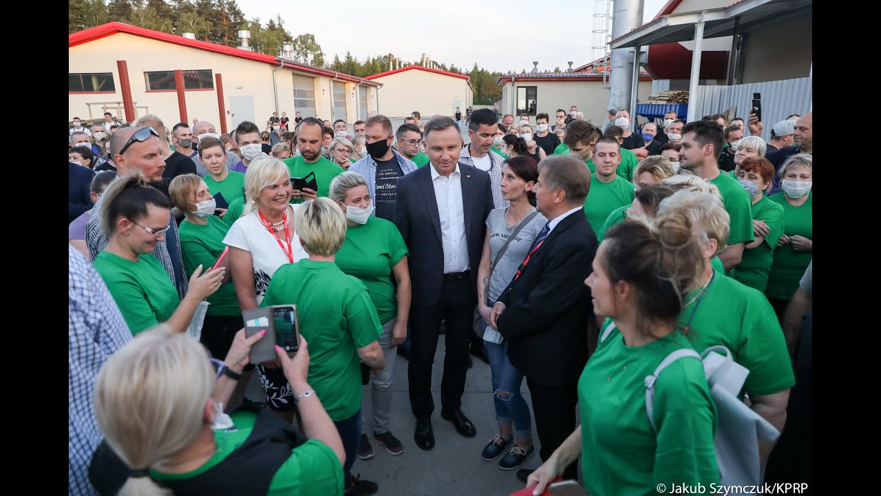 Prezydent Andrzej Duda odwiedził fabrykę mebli Bodzio