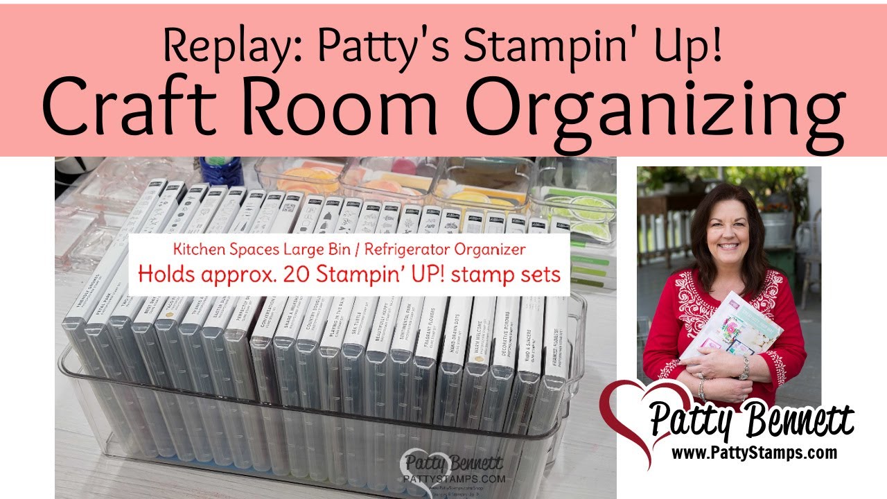Organizing my Craft Room with Containers from TJ Maxx with Patty Bennett