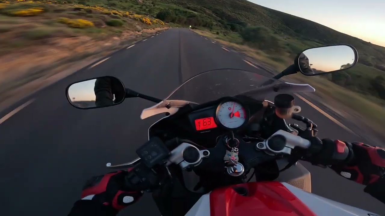 Yamaha yzf-r125 // Fast ride going downhill version 2 // GoPro Hero 114k 30fps pov