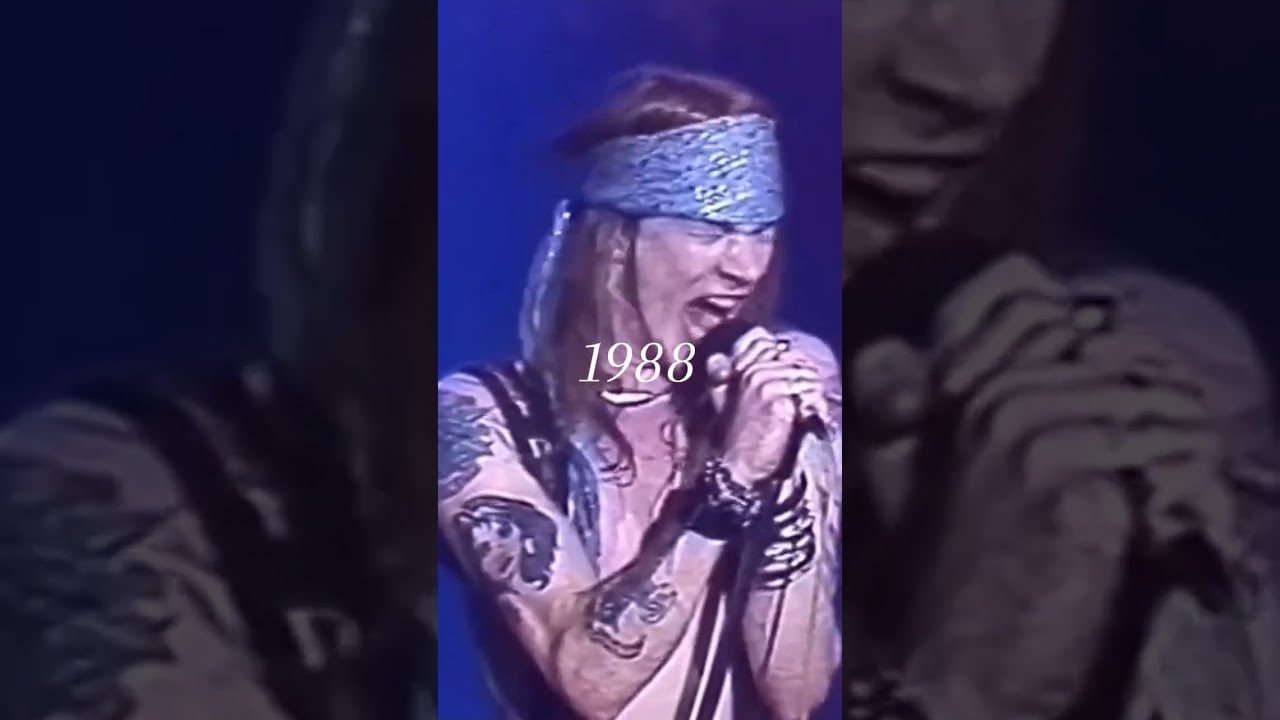 Axl Rose voice change knockin on heavens Door 1988-2023 #shortvideo #Gun N Roses