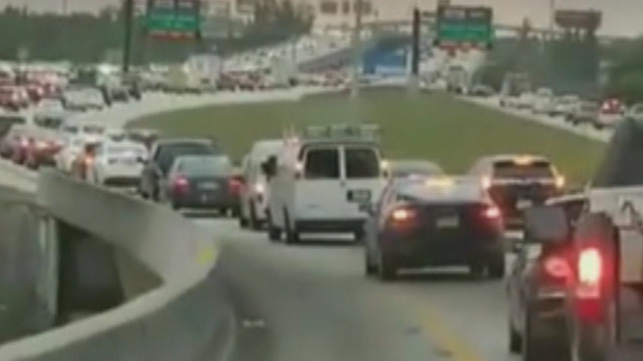 Check Out the Highway Traffic in Florida as Families Evacuate Before Irma