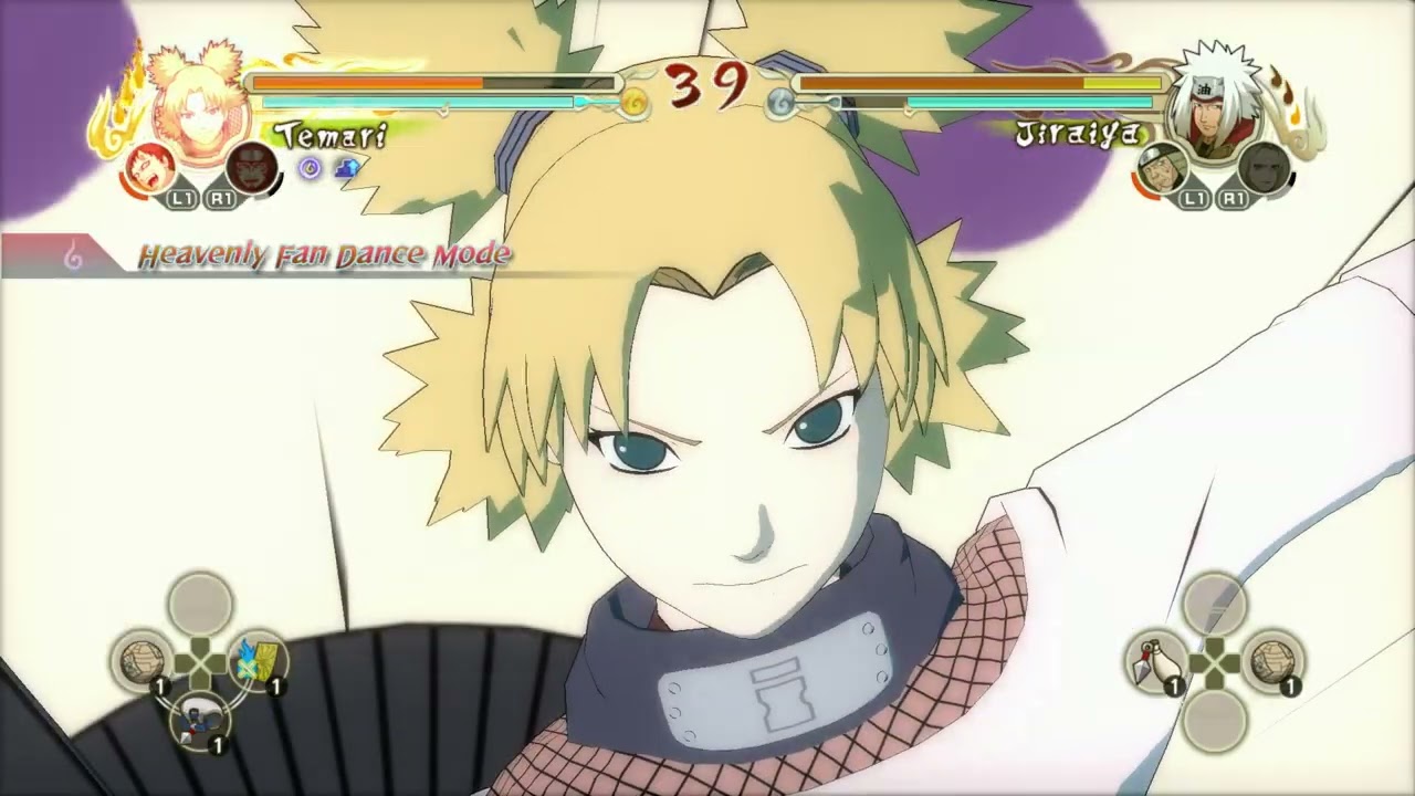 Temari vs Jiraiya - Naruto Ultimate Ninja Storm