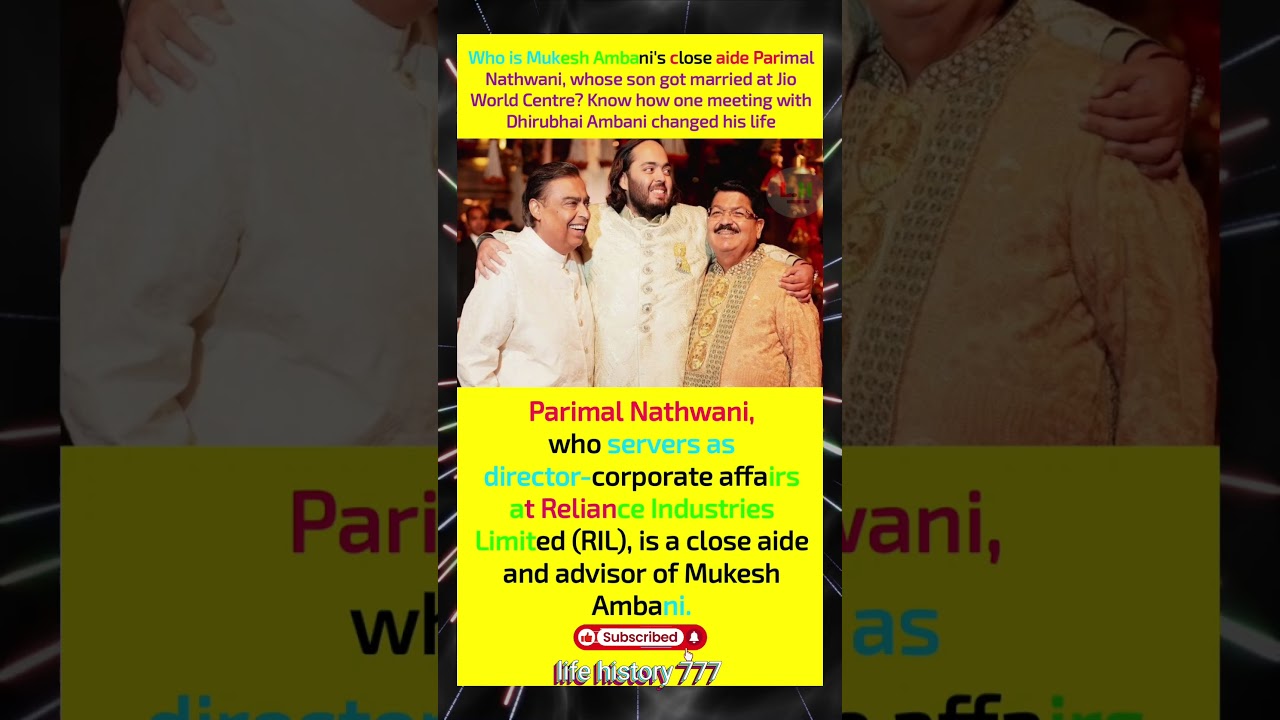 🔥 Who Is Parimal Nathwani? The Close Aide Who Earned Mukesh Ambani&rsquo;s Trust After One Life-Changing