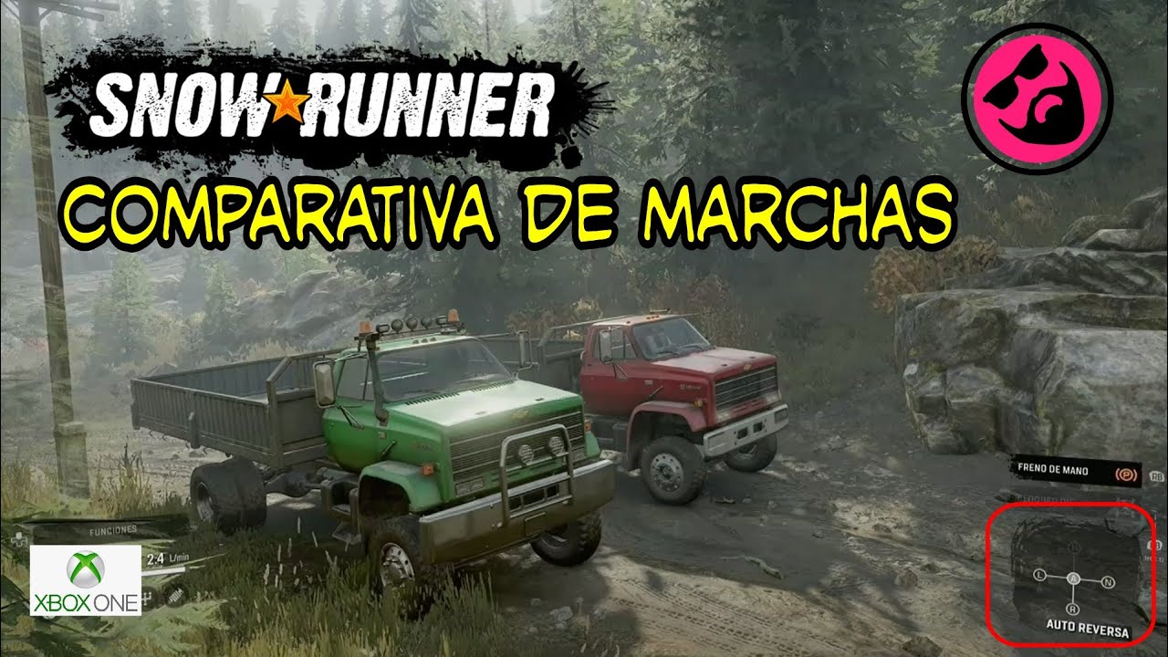 SnowRunner español / comparando marchas / shifter comparison