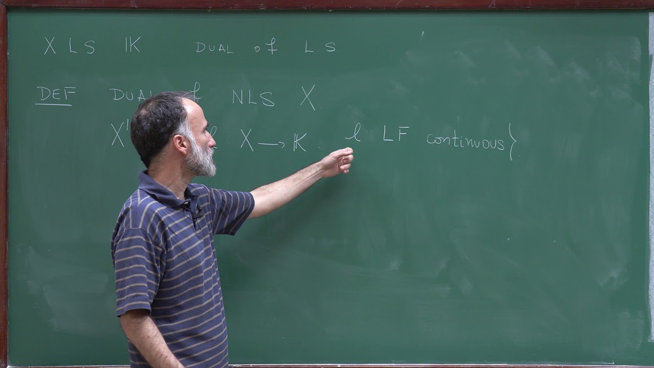 Doctorate program: Functional Analysis - Lecture 12: Dual o a normed linear space