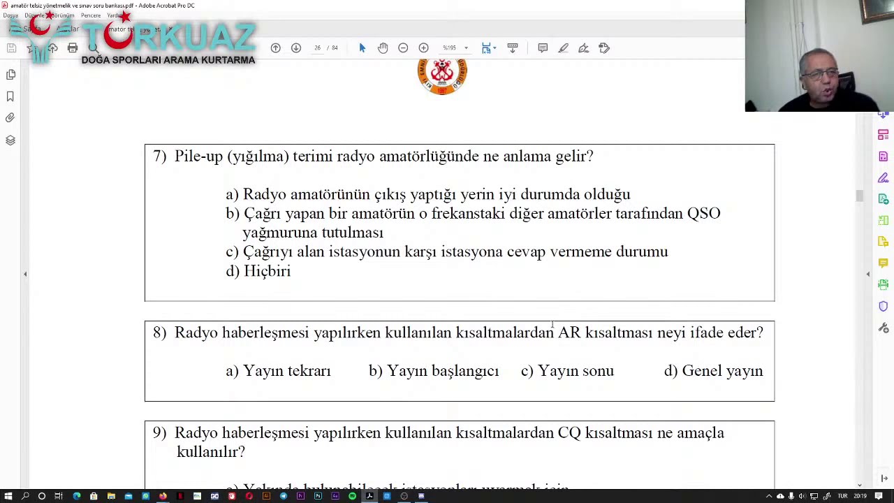 Amatör Telsizcilik 2020 Yılı Sınavı İşletme Eğitimi ve Soru Çözümü başlıklı videonun kopyası