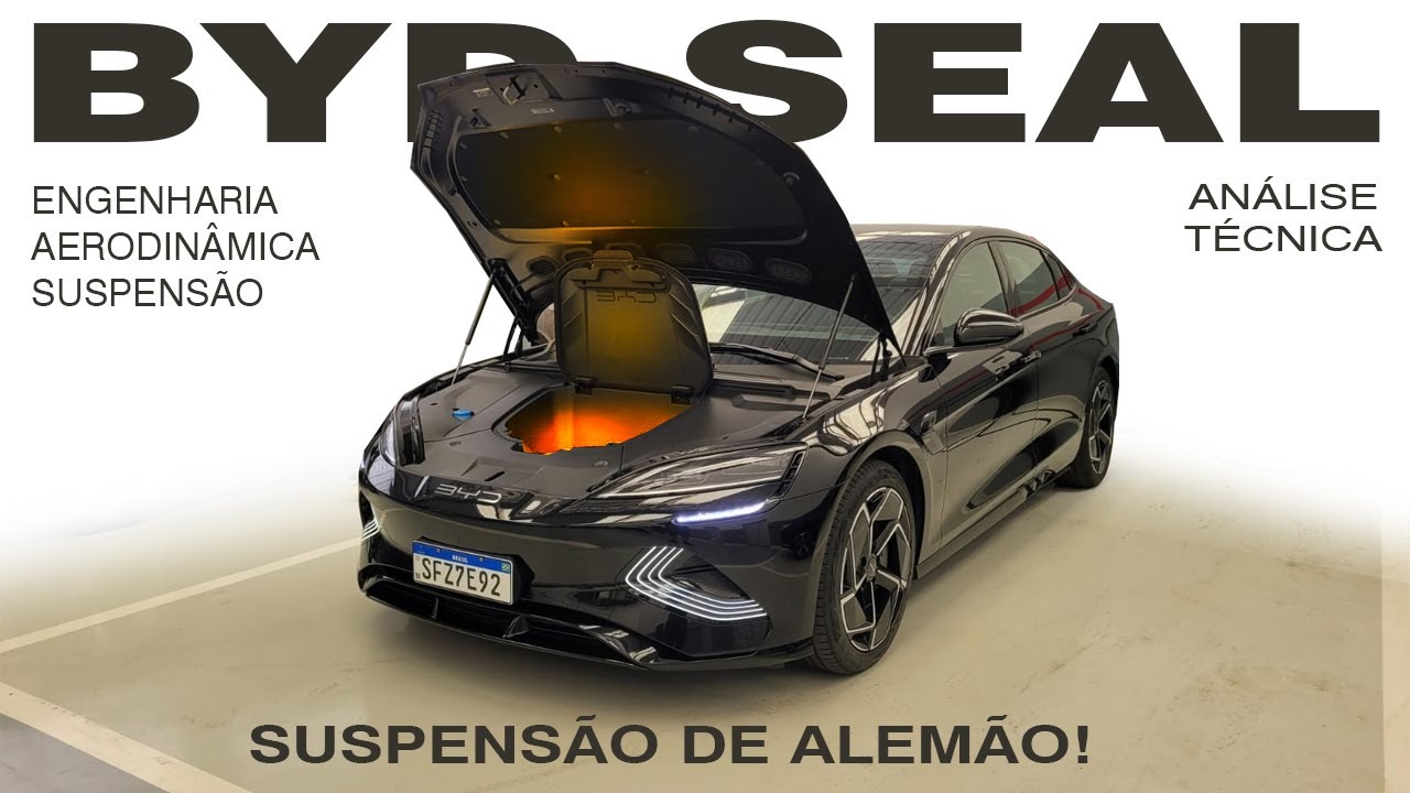 BYD SEAL - A beleza interior vai te surpreender! - Análise de um mecânico