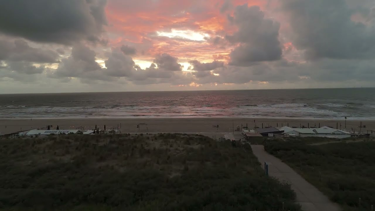 The Hague Kijkduin Beach (Drone 4K)