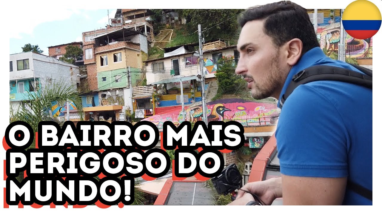VISITEI o BAIRRO MAIS PERIGOSO do MUNDO! MEDELLIN na COLÔMBIA - Estevam Pelo Mundo