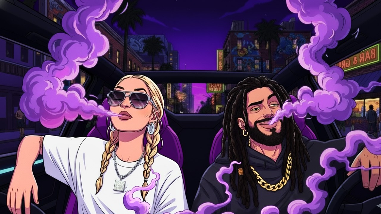 Midnight Haze Drive &mdash; 420 Chill Rap | Bluesy Hip-Hop &bull; Stoner Drive