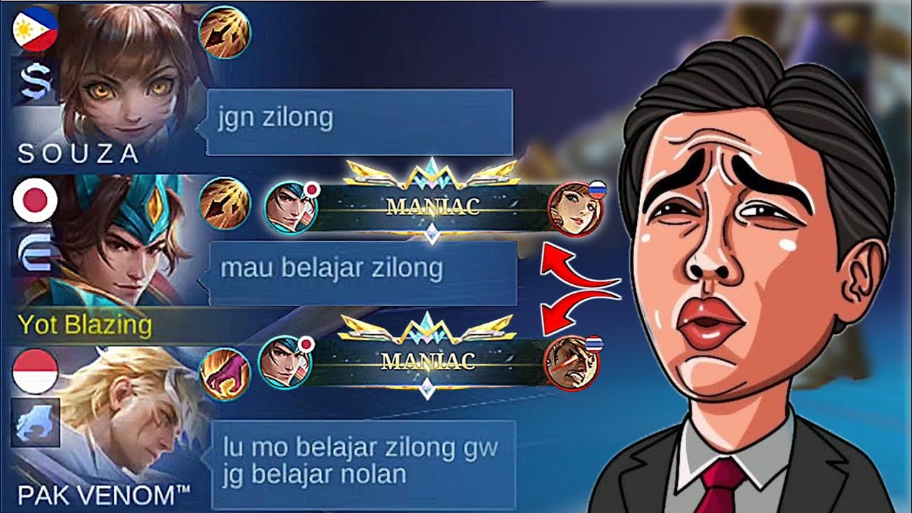 YOT BLAZING DI LARANG PAKE ZILONG?!! OKE KITA LANGSUNG KASIH PAHAM SAMPE DAPAT MANIAC 2X!!!