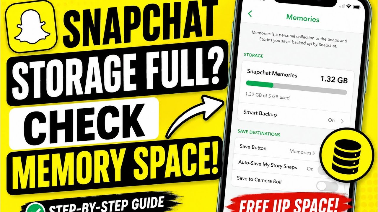 How To Check Snapchat Memory Storage (New Update