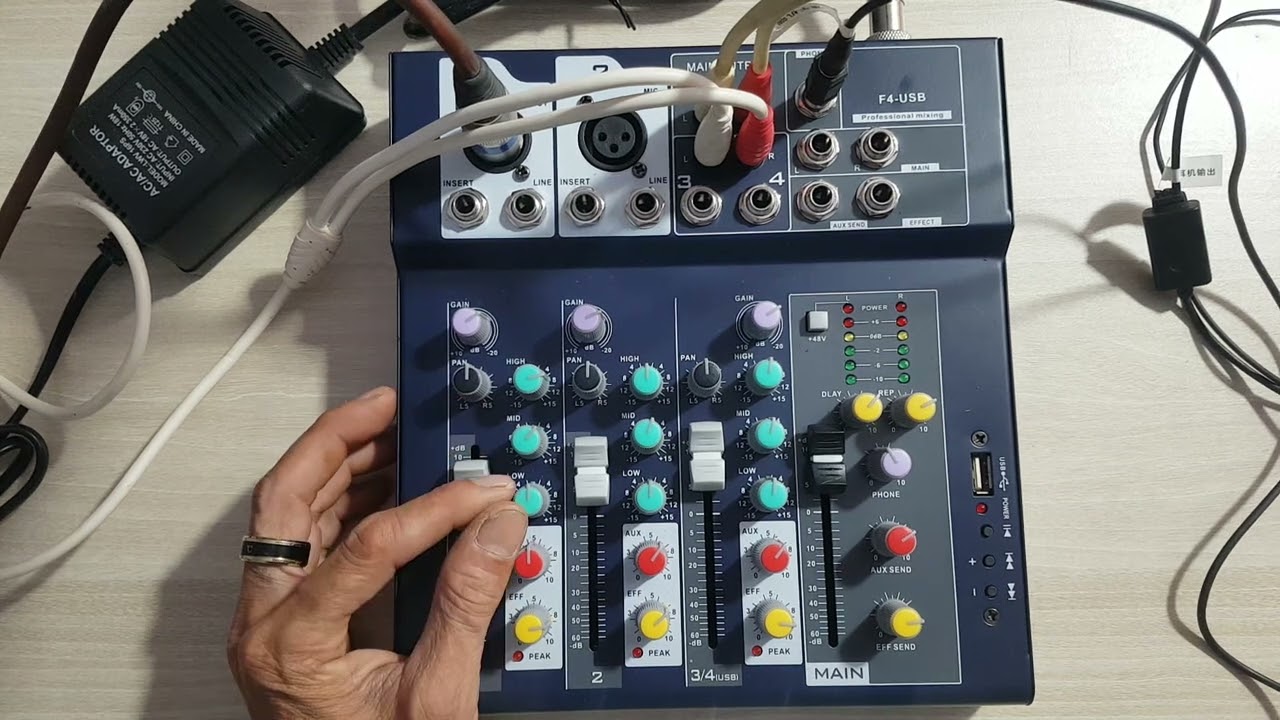 Hướng dẫn kết nối mixer F4 và cách chỉnh để hát hay nhất