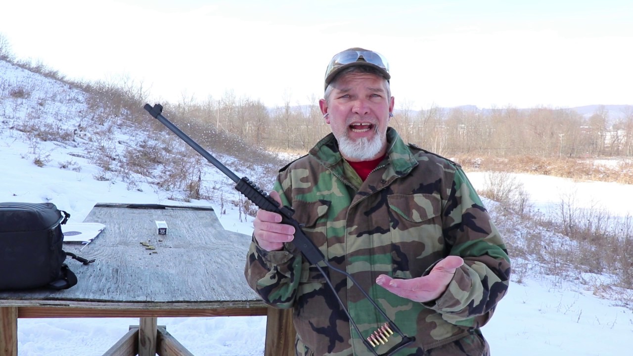Chiappa Little Badger compact folding backpack rifle.