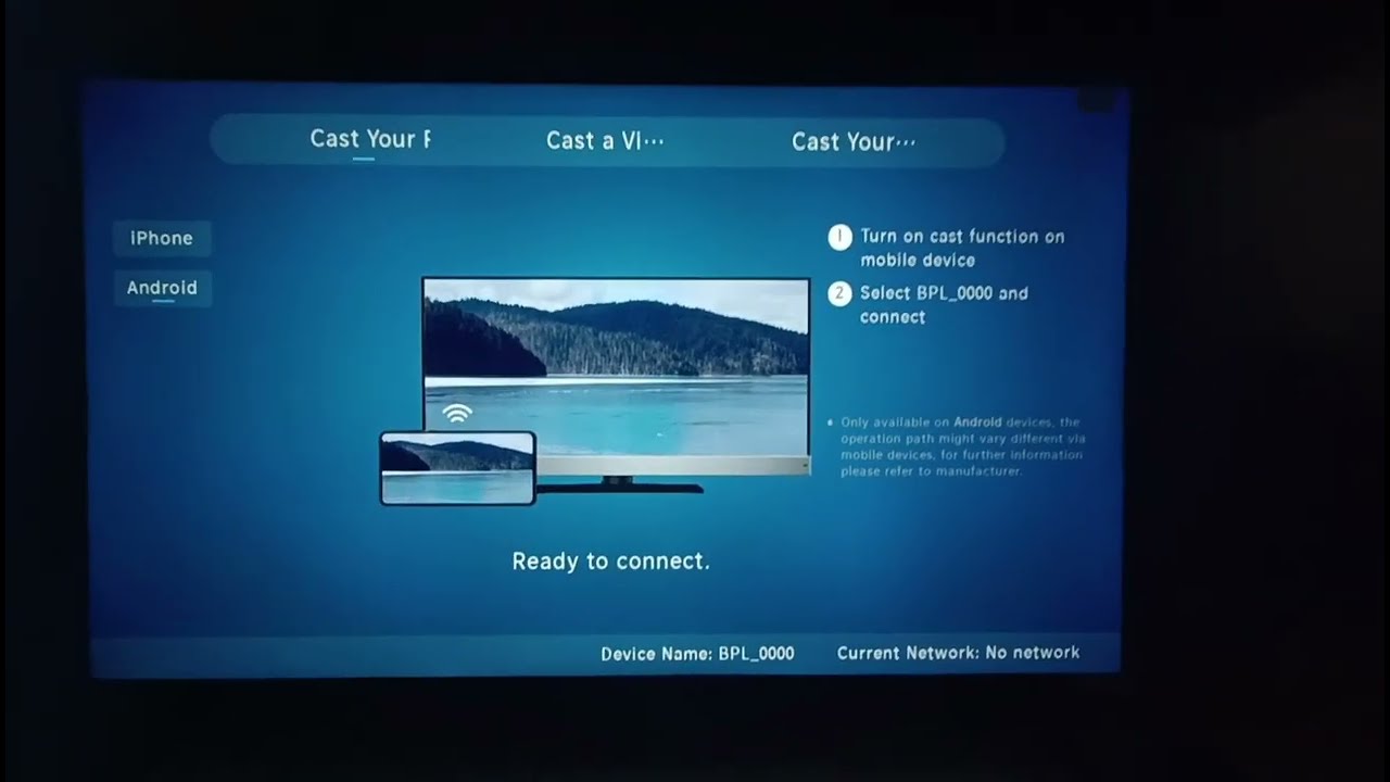 How to use Miracast in BPL TV | Screencast in BPL TV