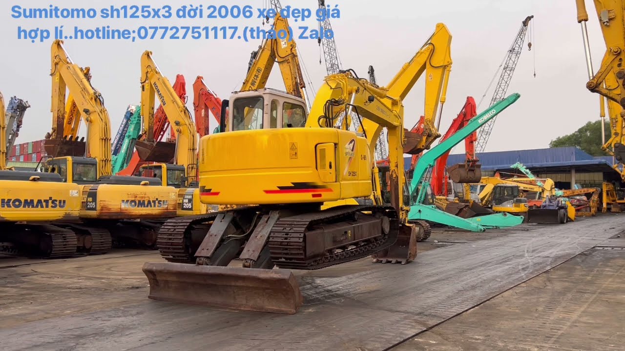 (Đã bán)Xe đào (cuốc) sumitomo sh125x3 đời 2006 siêu chất giá hợp lí .hotline;0772751117.(thảo) zalo