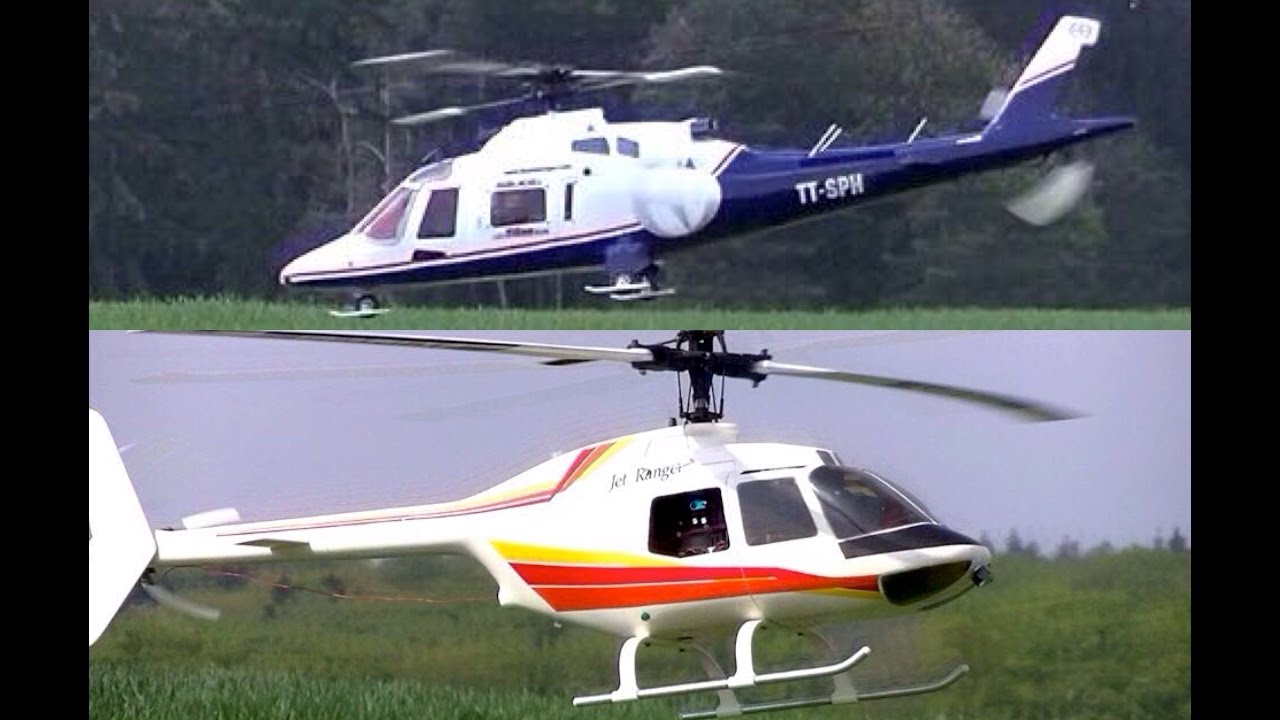 Jet-Ranger and Agusta A 109 K2 - RC Helicopters to enjoy!