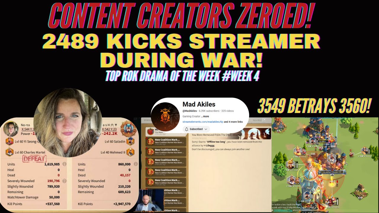 KvK Drama EXPLODES: Betrayals, Zeroed in KvK, 2489 Kicks Akiles during War [ROK Drama of the week 4]