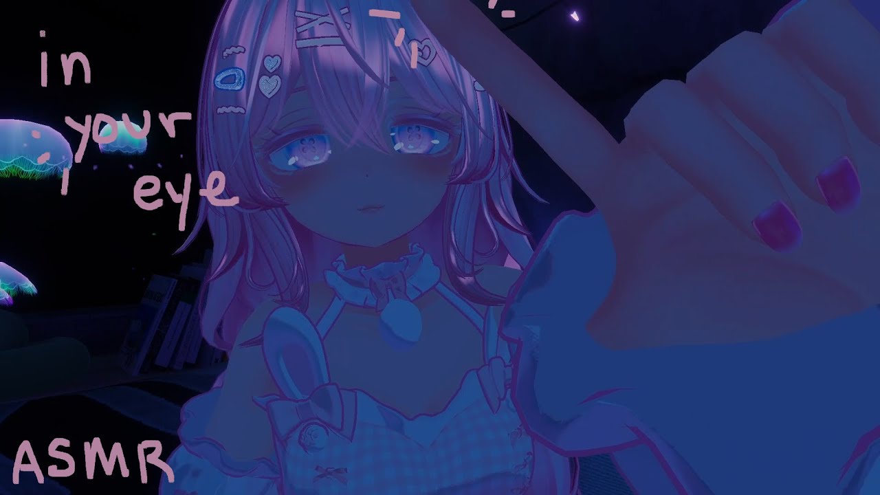 [ASMR] something is stuck in your eye !? (gone wrong)