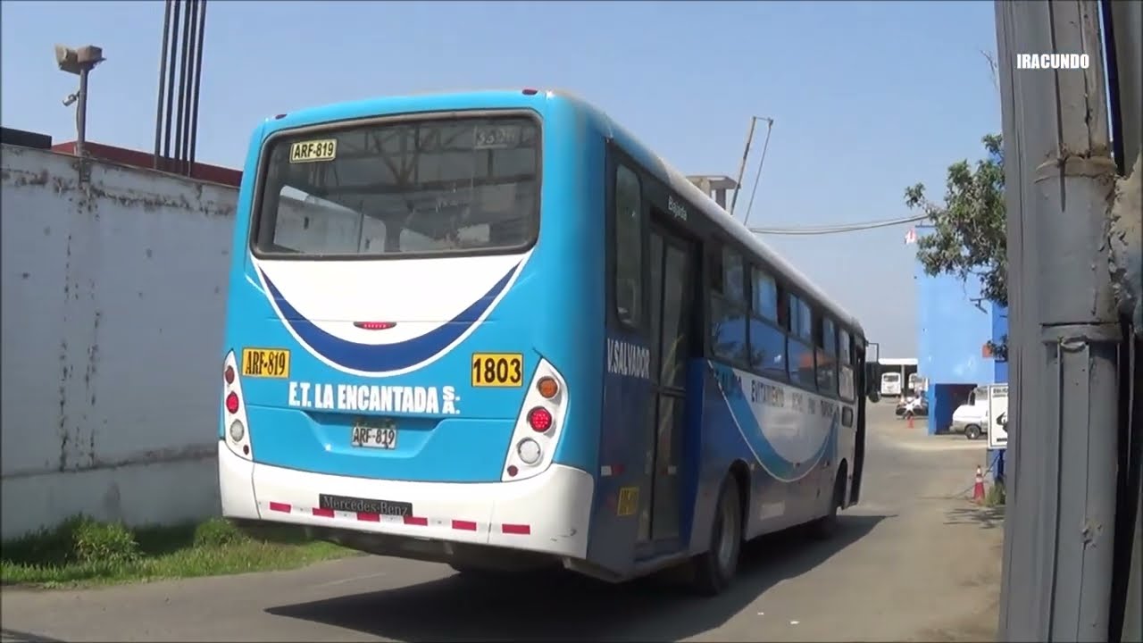 Llegando al paradero final de la empresa de transportes LA ENCANTADA S.A. Ruta 1803.