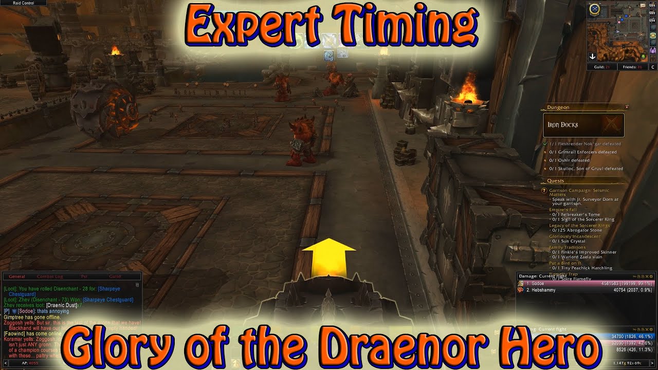 Expert Timing Guide: Glory of the Draenor Hero