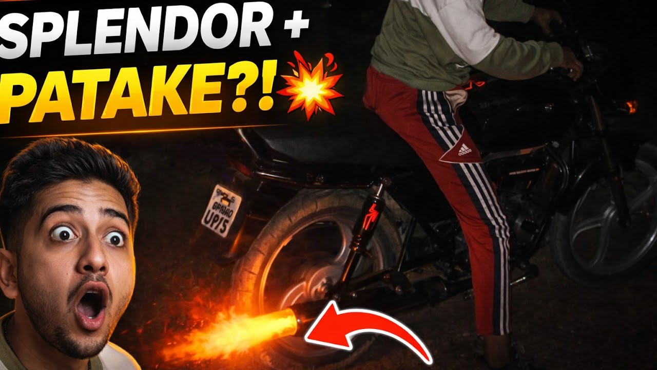 Modified Splendor में Lagwadiye Patake 😱