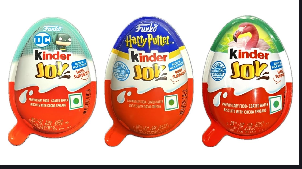 ASMR 3 MOST POPULAR KINDERJOY UNBOXING VIDEO 