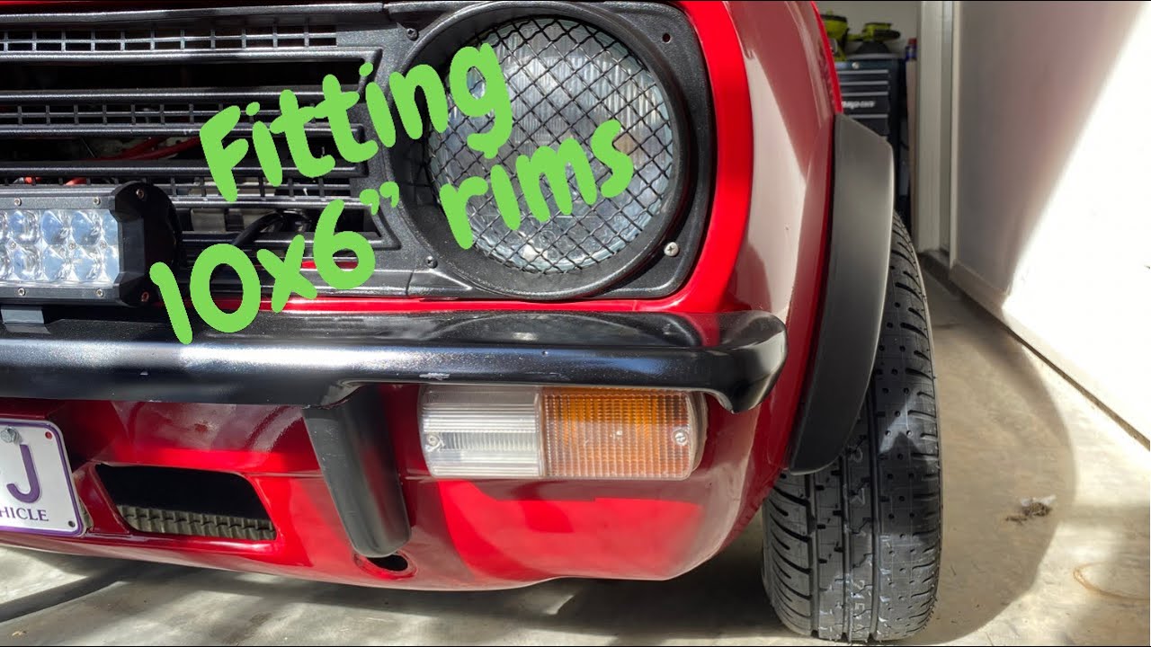 Trial Fitting 10x6” Rims To The Mini - EPIC poke !!!