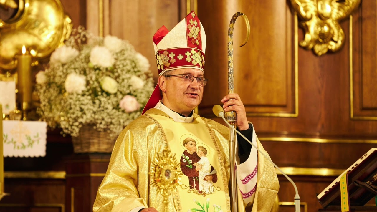 Kazanie bp. Damiana Muskusa OFM podczas Odpustu św. Antoniego z Padwy w Warszawie, 13 czerwca 2023