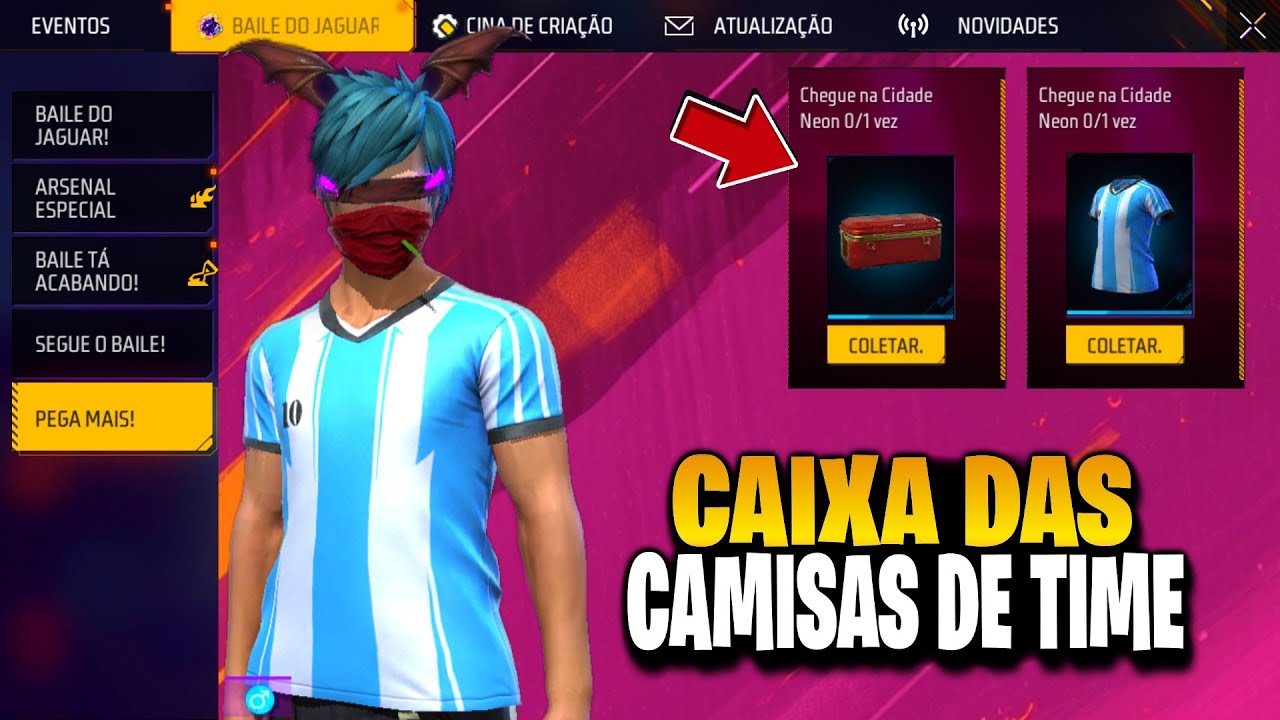 CORRE! CAIXA DAS CAMISAS DE TIME, VERIFICAÇÃO DE IDADE E ILHA DO ROLÊ NO FREE FIRE