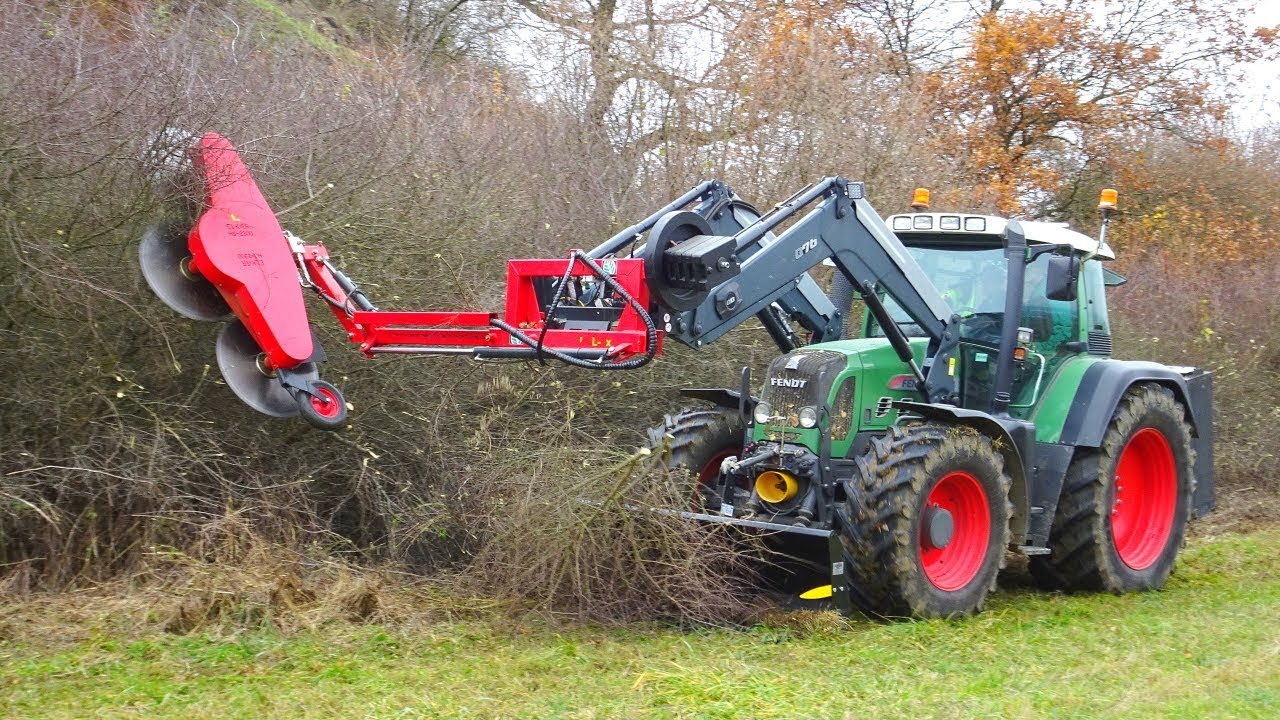 Elkaer HS 2300 Astsäge | FENDT 820 Vario | Heckenpflege