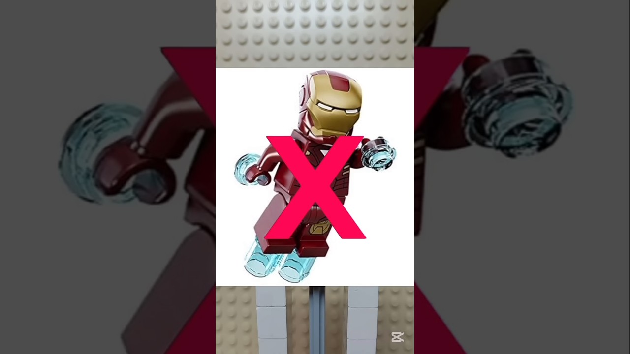 How to build a LEGO Iron Man without using any pieces from him #ironman #marvel #lego