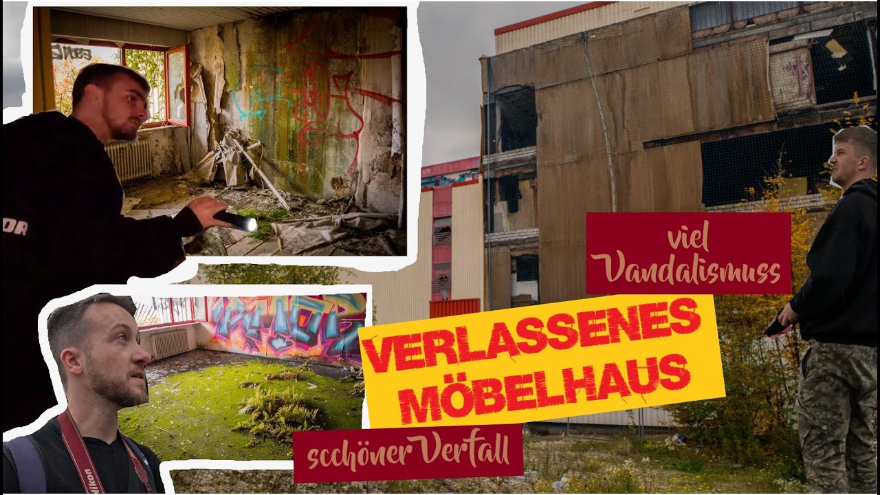 Verlassenes MÖBELHAUS viel Vandalismus aber schöner Verfall