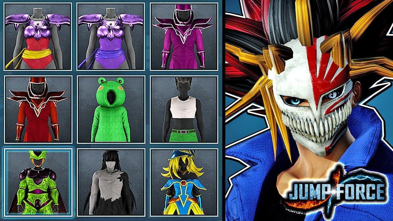 JUMP FORCE - ALL Costumes & Accessories For Male / Female CaC Gameplay (All Character Customization)