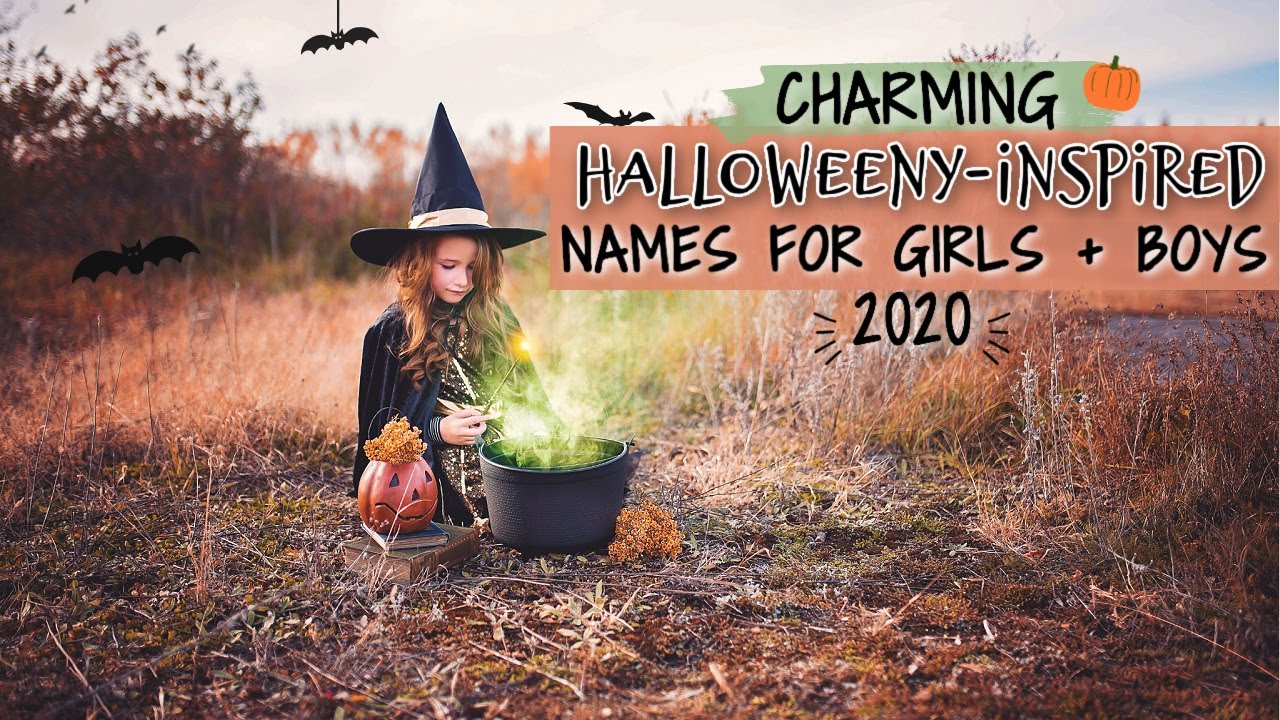 20 CHARMING HALLOWEEN BABY NAMES 2020! (For Boys & Girls) | Rare + Unique Baby Name List! 🎃