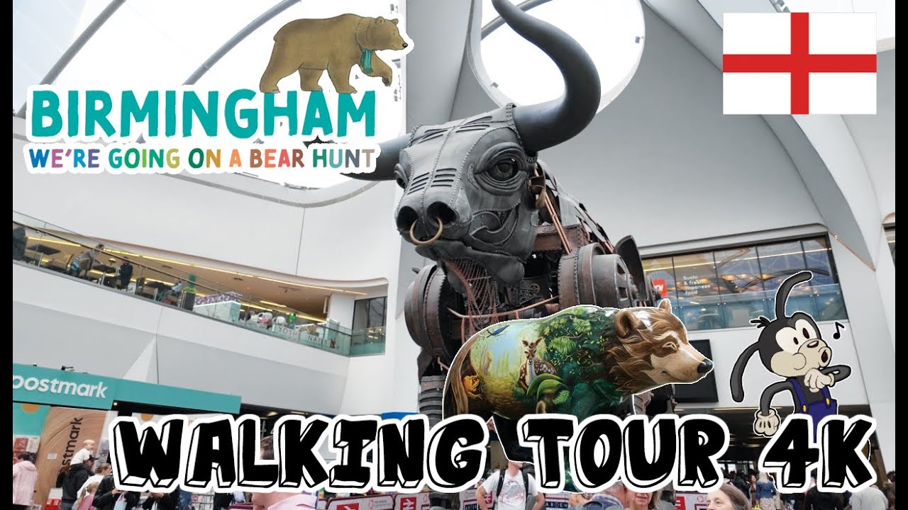 England - Birmingham - 4K Walking Tour ☁️