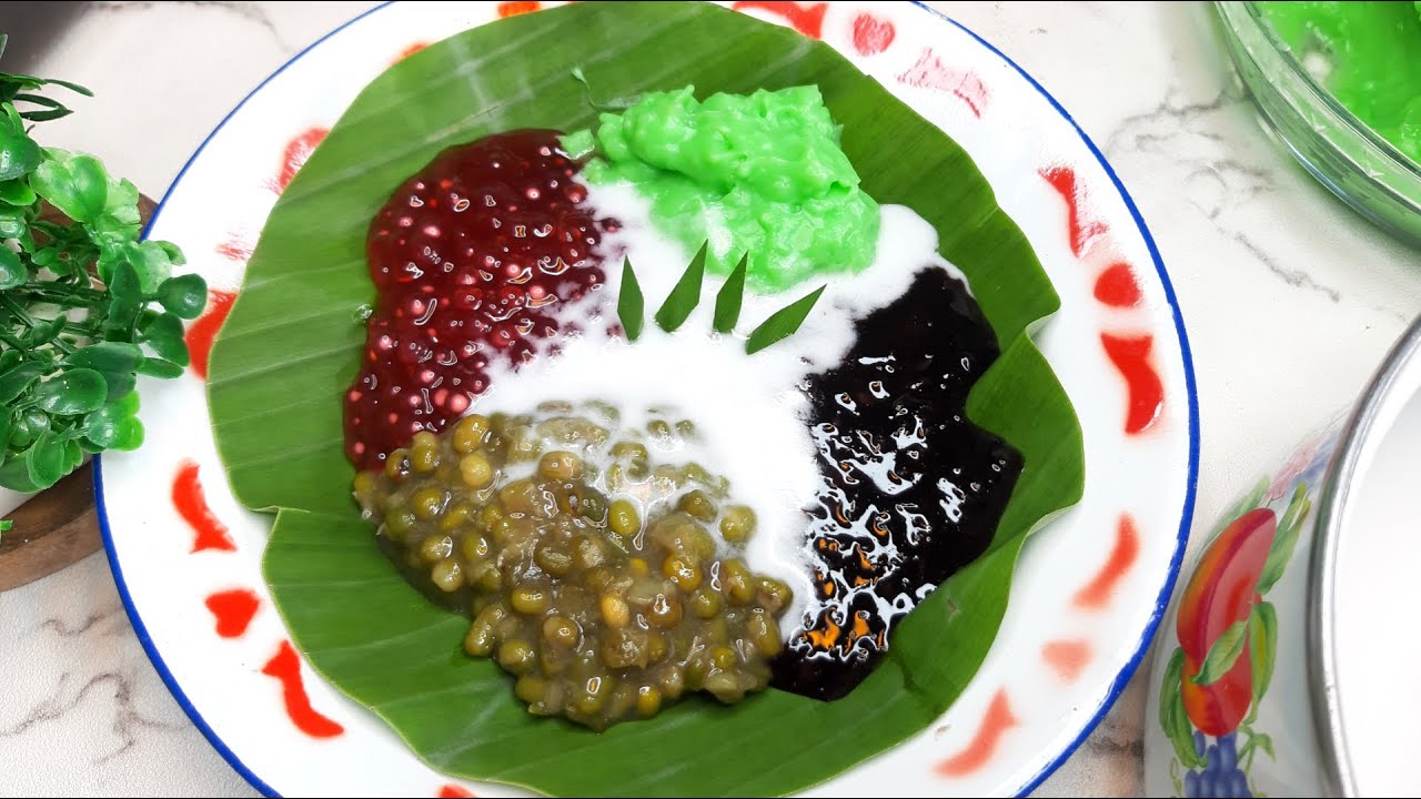 BUBUR SUMSUM PANDAN KETAN HITAM KACANG HIJAU MUTIARA || BUBUR MADURA || JENANG CAMPUR