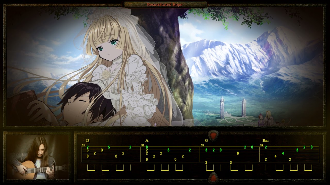 (Gosick) Resuscitated Hope 希望が復活した | guitar cover + tabs | fingerstyle