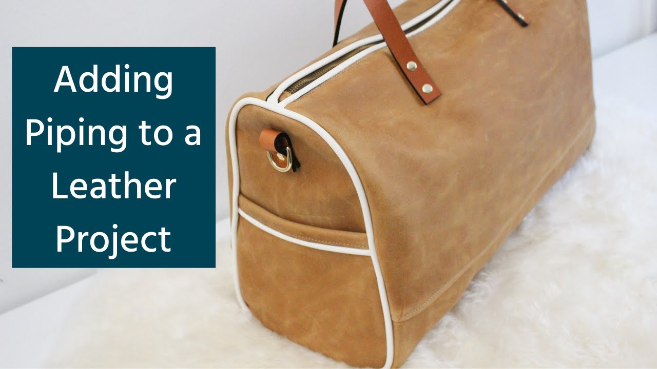 Adding Piping to a Leather Project