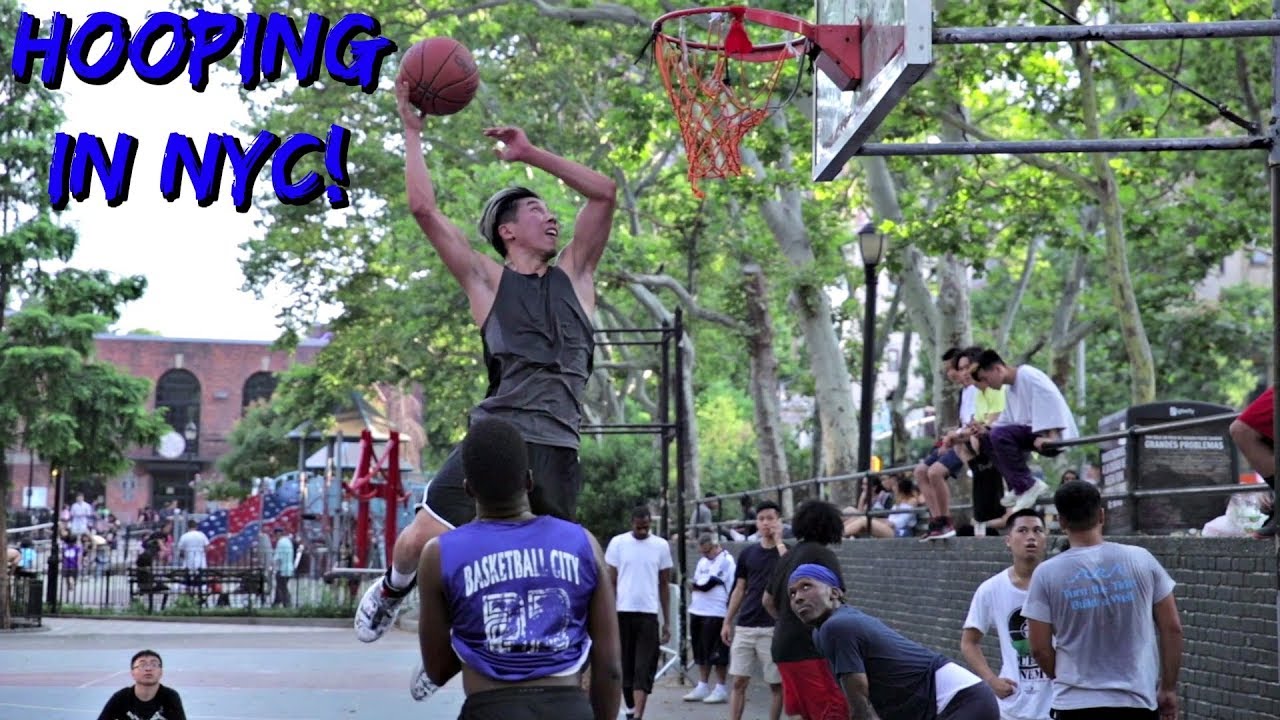 Playing Basketball in New York City! - CRAZY HIGHLIGHTS!