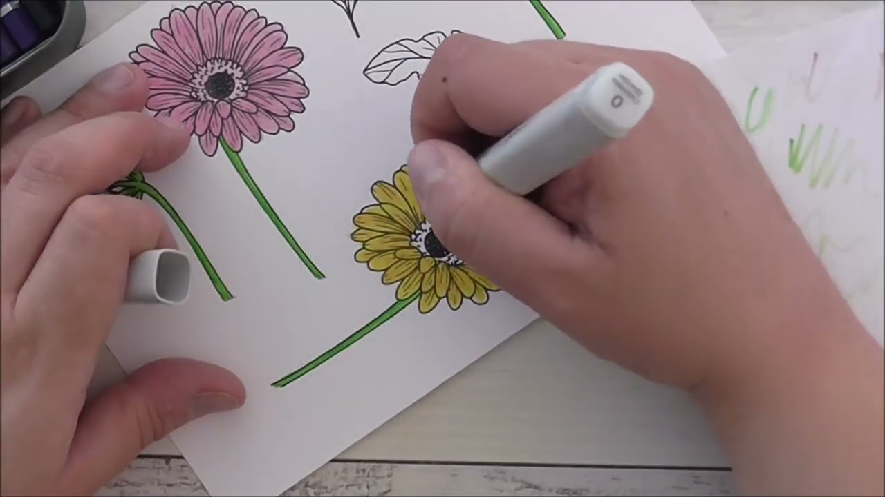 Gerbera Card with Brother Scan N Cut